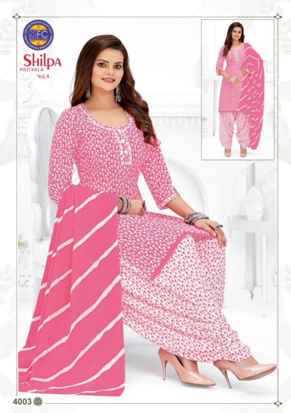 Mfc Shilpa Vol-4 Lawn Cotton Designer Exclusive Dress Material